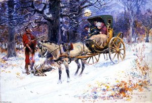 Old Christmas In New England — Charles Marion Russell