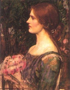 The Bouquet — John William Waterhouse, Pre-raphaelite