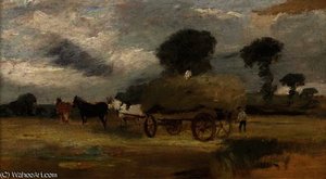 Hay Making; A Horse Study — James Stark