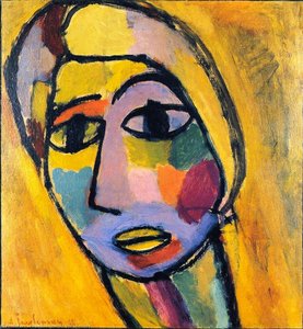 Mystical Head: Earth — Алексеј Фон Јављенски, Expressionist Style