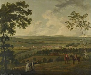 A Prospect Of Southwick Park With The Norton Family In The Foreground — George Barret The Elder