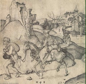 Peasant Family Going To The Market — Martin Schongauer