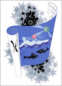 The Zodiac, Pisces — Erté