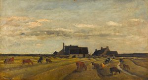 Farm At Kerity, Brittany — Karl Pierre Daubigny