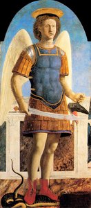 Polidiptico De San Agustino: St Michael — Piero Della Francesca