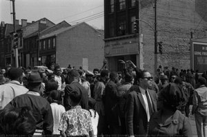 Preparing To March From The Hill District To Downtown For Pittsburgh Peace March — Charles Martin Hardie
