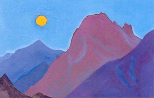 Study Of Mountains (11) — Nicolás Roerich, Symbolism