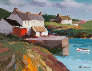 Cottages And Jetty — Donald Mcintyre