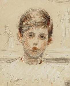 Portrait Of Jean Helleu At Ten Years — Paul César Helleu