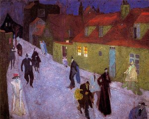 Darkened street