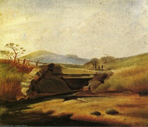 Landscape After Second Lesson With Edward Moran — Thomas Moran
