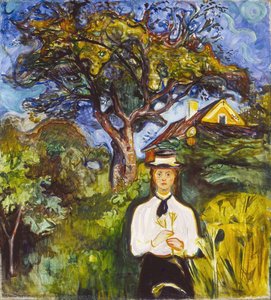Girl Under Apple Tree — Edvard Munch