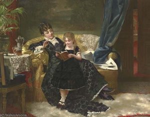 Reading Together — Jan Frederik Pieter Portielje