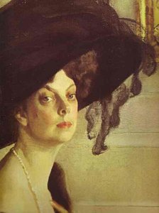 Portrait Of Princess Olga Orlova. Detail — Valentin Alexandrovich Serov