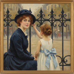Elegance In Shadow: The Wrought Iron Promenade