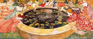 Sketch For ''the Mysterious Water'' 2 — Ernest Biéler