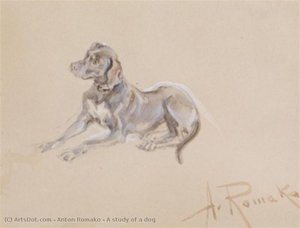 A Study Of A Dog — Anton Romako