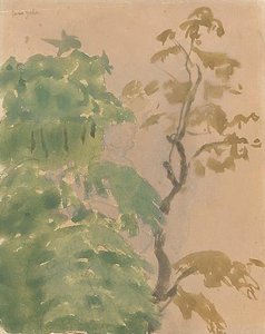 Treetops Against A Pink Sky — Gwen John