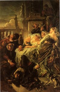 Der Tod des Dichters Pietro Aretino