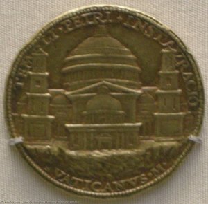 Artista Della Corte Pontificia , Medaglia Di Giulio Ii, Progetto Bramantesco Di San Pietro