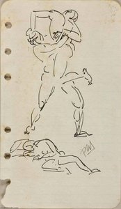 (sketch Of Wrestlers) — Paul Manship