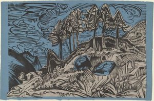 Trees On A Mountain Slope — Ernst Ludwig Kirchner