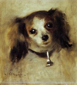 Head Of A Dog — Pierre-auguste Renoir, Impressionism