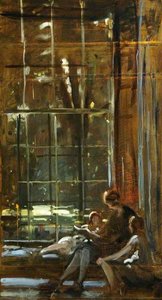 Study For 'the Window Seat' (detail) — Frederick William Elwell