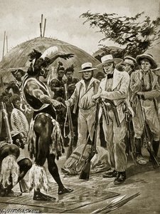 The British In Natal — Richard Caton Woodville