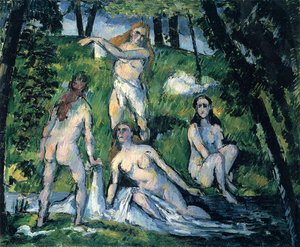 Four Bathers — Paul Cézanne, Post-impressionism