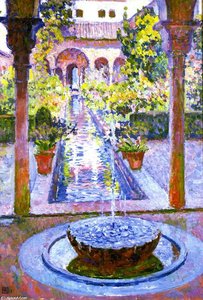 Fountain At The Generalife In Grenada — Theo Van Rysselberghe