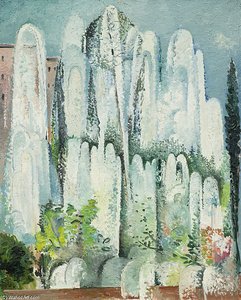 Fountain In A Garden Of Rome