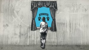 Cyan Aperture And The Silent Stencil Figure — Gabriel Lefèvre
