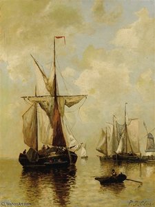 Fishing Boats In The Harbor — Paul Jean Clays