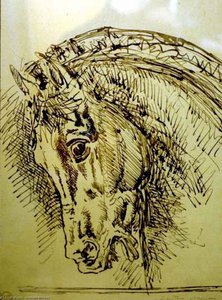 Horse's Head — Gustave Moreau, Symbolist Movement