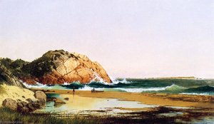 Eagle Rock, Manchester Beach, Massachusetts (after Kensett) — Thomas Hicks