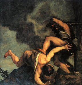 Cain And Abel, Santa Maria Della Salute, Venice. — Titian