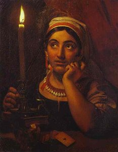 Fortune-teller With A Candle — Orest Adamovich Kiprensky
