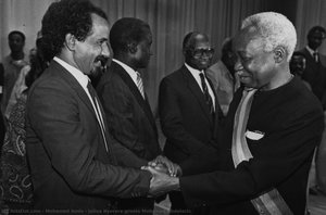 Julius Nyerere Greets Mohamed Abdelaziz — Mohamed Amin