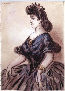 Half Length Portrait Of A Woman