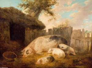 Vor Dem Schweinestall — George Morland