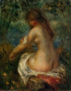 Bather 2 — Pierre-auguste Renoir, Impressionism