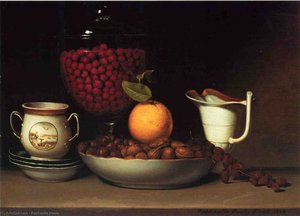 Still Life, Strawberries and Nuts