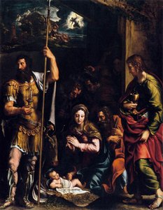 Adoration Of The Shepherds — Giulio Romano, Baroque
