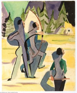 Archer — Ernst Ludwig Kirchner, German Expressionism