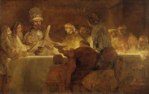Titel Auf Schwedisch: Batavernas Trohetsed Till Claudius Civilis — Rembrandt Van Rijn, Barock