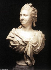 Mademoiselle Dangeville Als Thalia — Jean-baptiste Lemoyne Ii, Neoclassicism