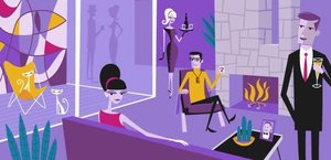 Rose Seidlers House — Josh Agle (shag)