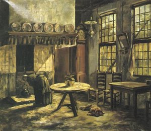 Farm Interior With Hearth In The Achterhoek — Пит Мондриан