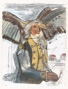 Bald Eagle, George And Part Of The Constitution — Larry Rivers